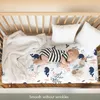 Bedding Sets 2Pcs Baby Fitted Crib Sheets 130*70 cm Cartoon Print Bed Sheet Baby Bedding Mattress Covers Crib Sheet for Unisex Boys Girls 230510