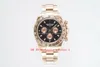 21 Style KING Top Workmanship Watch 40mm 116505 116508 Black Panda dial Sport Watches Sapphire Luminous 4130 Chronograph Automatic Rose Gold Men's Wristwatches