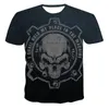 T-shirts pour hommes T-shirt d'horreur 3D Streetwear Skeleton Funny Man Vêtements pour hommes à manches courtes Hip Hop