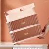 Storage Boxes Plastic Makeup Box Dust-proof Cosmetics Cotton Pads Lipstick Holder Organizer Jewelry Container Bathroom Case