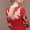 Elegante Kleider für die Brautmutter, Vintage-Spitzenapplikationen, Perlen, formelle Abendkleider, maßgeschneiderte Übergrößen, Hochzeitsgastkleid, Hochzeitskleid, Robe De Soiree