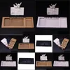 Kraft Packaging Cardboard Sliding Box Gift Craft met PVC Window Paper Der QW8687 Drop Delivery 2021 Packing Boxes Office School Business