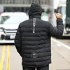 Men's Down Men Winter Jacket Black Dark Blue Clothing Thick Hooded Coat Big Plus Size 5XL 6XL 7XL 8XL Outdoor Mens Hoodie Male Parkas