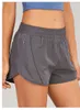 Trajes de yoga para mujer Pantalones cortos de cintura alta Pantalones cortos Ropa deportiva Chicas Gimnasio Correr Elástico Ropa deportiva para adultos Secado rápido Cordón forrado