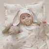 Zestawy pościeli Korea Japonia Koce dla dzieci urodzone muślinowe koc bawełniany niemowlę kołdrę pokrywę pościeli Koce i pieluchy 230510