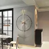 Relógios de parede Digital relógio moderno clock nórdico alarm cutilha banheiro banheiro luxo grande decoração silenciosa horloge decoração de sala