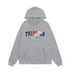 Vêtements de créateurs Sweat-shirts pour hommes Survêtements Sweats à capuche High Street Niche Rap Tendance Trapstar Serviette Brodée Peluche Sweat à capuche Lâche Casual Pull Veste FIV4