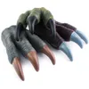 Novel Games Simulation Dinosaur Raptor Claw Model Toy Gloves Tyrannosaurus Rex Hand Puppet Soft Rubber Claws for Kids Christmas 230509