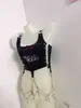 Kvinntankar Camis Y2K Accessories Crop Top S Fashion Bustier T Shirt Gothic Clothes Fairy Grunge Halter 230510