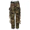 Women's Pants Women's Camouflage In Autumn And Winter Long Work Clothes Straight Trousers European American Fashion Casual