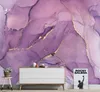 Wallpapers CJSIR Custom Po Art For Living Room Bedroom TV Background Purple Abstract Marble Wallpaper Wall Covering Decor