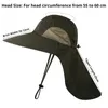 Wide Brim Hats Bucket Summer Sun Women Men UV Protection With Neck Flap Outdoor Large Brime Men's Panama Fishing Hiking 230509