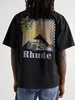 2023 الصيف Rhude t Shirt Man T Shirts Tees Tees Skatoboard Menserged Mens Shirt Shirt T-Shirt Thirt Luxury Brand Thirts US Size S-XL