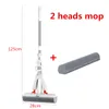 Mops Collodion Mop Free Hand Washing Magic Self-Cleaning Squeeze Water Flat Floor Wiper Tile Wringer Cotton Squeezer Household Helper 230510