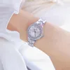 Zegarstka na rękę BS małe damskie zegarki na nadgarstki Ubierz złote kobiety 2023 Rhinestone Femalewwatch Montre femme