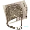 Cross Body Women Bags Designer Silver Metal Sequins Chain Woven Evening Clutch Purse Travel Holiday Shoulder Handbag