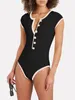 Solide kleur turnpak jumpsuit sexy strakke kruiden meisje pak jumpsuit hepburn stijl bodysuits