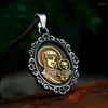 Pendentif Colliers Acier Soldat Religieux Jésus Mère Inoxydable Notre Dame Vierge Marie Bijoux Homme Ou Femme SS8-883P