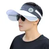 Wide Brim Hats Bucket Summer Men Retractable Visor Sun Korean Alphabet Empty Top Sunscreen Breathable Fishing Adjustable Unisex 230509