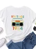 Women's T-Shirt Vintage 1984 Recorder Print Women T Shirt Short Sleeve O Neck Loose Women Tshirt Ladies Tee Shirt Tops Clothes Camisetas Mujer P230510