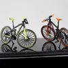 Nieuwheid Games 1 10 Mini Alloy Bicycle Diecast Model Finger Mountain Miniature Metal Bike Racing Toy Simulation Collection Toys For Children 230509