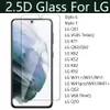 Protecteur d'écran de téléphone portable en verre trempé transparent 2.5D de qualité supérieure pour LG Stylo 7 6 stylo6 stylo7 LG Q51 V50S THINQ K71 Q92 K62 K52 K42 K92 W31 W41 Q52 V60 Q70