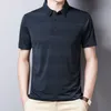 Polos maschile mlshp Summer Short Short Shin Shirt Shirt Uomini Solido Colore Business Casual Sgrucia per maschi Coperoncini da uomo Abbigliamento di moda coreano 230510