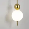 Sypialnia lampy ścienne z Rotomolding Pvc Ball Shad do salonu kuchnia łazienka lustro mosiężne kinkiety ścieżkowe