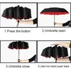 Umbrellas Womens Double Layer Windproof Automatic Female Male Ten Bone Three Folding Mens Large Rain Business Parasol 230510