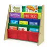 Humble Crew Kids Book Rack met stof sling mouwen, primair wit