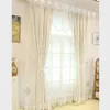 Cortina Pastoral coreana rosa apagón Princesa cortinas para niñas niños Sala de estar dormitorio ventanas tratamiento pura tul pantalla romántica 230510