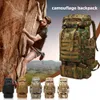 Backpacking Packs 30L/80L Tactical vandring Dubbelagring Ryggsäck Multifunktionell stor kapacitet Bekväm vandringskamping Klättring P230510
