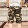 Men's Shorts Summer Camouflage Camo Cargo Casual Cotton Baggy Multi Pocket Army Military Plus Size 44 Breeches Tactical 230510