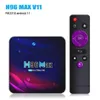 4K SMART TV Box Android 11 com 2,4g WiFi 4GB RAM 64GB ROM 5G WiFi para Netflix 3.0 DLNA TV Setp-top Box Player Media Player H96 Max V11