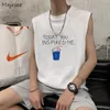 Mens Tank Tops Casual Men Summer Loose Fashion Print All Match Sleeveless Tees Male Breathable Harajuku Workout Bodybuilding Clothing 230509