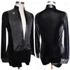 Stage Wear Latin Dance Shirts Male Shiny Rhinestone Velvet V-Neck Jumpsuit Men Tango Salsa Chacha Competition Clothes Show DNV12058
