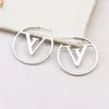 New Fashion Hoop Earrings Stud Womens Diameter Big Circle Simple Titanium Steel Earring for Woman Jewelry Gift Accessories Classic