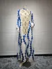 Etnische kledingjurken voor moslimvrouwen kanten borduurwerk vneck met lange mouw feest maxi jurk losse elegante Marokkaanse kaftan kalkoen draagt ​​230510