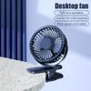 Portable USB Mini Handheld Clip Fan Convenient And Ultra-quiet Electric Fan Rechargeable Student Cute Small Cooling Ventilador