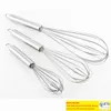 Stainless Steel Egg Beater Hand Whisk Mixer Balloon Wire Whisk for Blending Whisking Beating Stirring Kitchen Tools