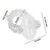 Charm Bracelets H9ED 8 Pieces Stretch Pearl Wedding Wristlets Decoration Elastic Wrist Bands Corsage