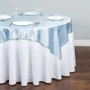 Tovaglia Rotonda Panni di raso Copertura sovrapposta Tessuto liscio brillante per decorazioni per banchetti di ristoranti per feste di matrimonio 230510