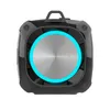 Portabel trådlös Bluetooth utomhus subwoofer högtalarmusikspelare Micpone med RGB LED -lampor byggt TF -kortstöd