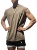 Débardeurs pour hommes Chemises musculaires sans manches pour hommes Workout Athletic Running Gym 230509