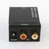 Digital óptica coaxial rca toslink sinal para conversor de áudio analógico adaptador digital cabo decodificador de áudio