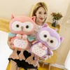 25CM Kids Cartoon Fluffy Toys Owl Shaped Plush Doll Stuffed Toy For Baby Girls Boys Girlfriend