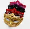 Masquerade Gem Mask Women Mardi Gras Decorations Venetian Fashion Prom Party Eyemask Lace Sequin Brim