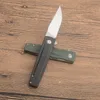 M6662 av hög kvalitet M662 Flipper Folding Knife D2 Satin Drop Point Blade G10 Handle Outdoor Ball Bearing Fast Open EDC Pocket Knives 2 Handle Colors