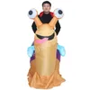 Nuevos disfraces de mascota de Halloween, disfraz inflable de fiesta, traje de caracol divertido para ciclismo, ropa de fiesta, vestido elegante para adultos