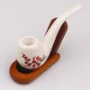 Smoking Pipes Hot selling 120mm ceramic pipe with hollow design, lightweight and not hot to hand ceramic pipe